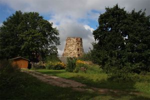 Старая мельница в деревне Гора
